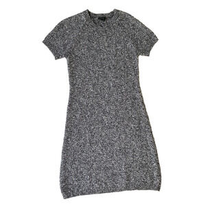 THEORY Womens Medium Sweater Dress Cecile B Loryelle Gray Wool Knit Career Work